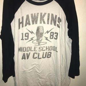 Stranger Things baseball tee